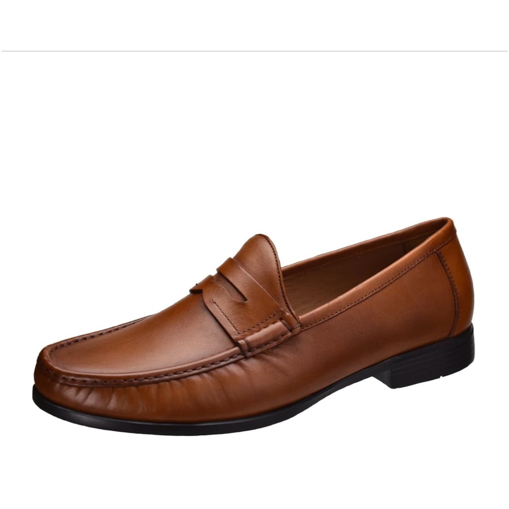 Peter Huber Knob  Penny  Loafer in Cognac size 9 M Leather
